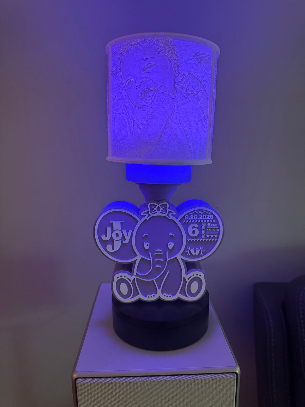 Custom Birth Announcement Lamps